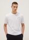 White pure cotton short-sleeve T-shirt, relaxed fit with print_1