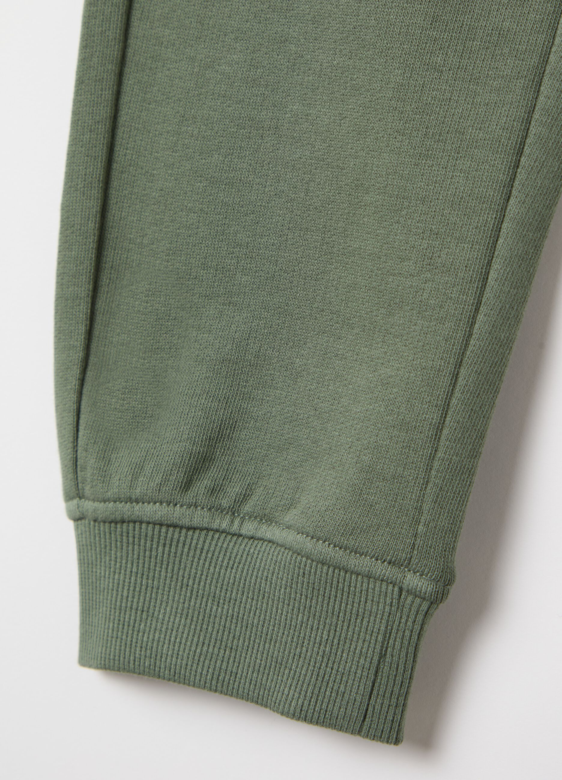 Cotton joggers with drawstring