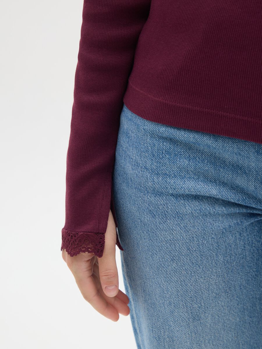 Maglia viola a maniche lunghe in misto cotone_3
