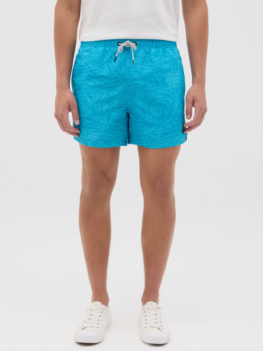 Men's Regular Fit Light Blue Boxers_1
