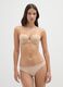 Regular fit beige stretch blend briefs_0