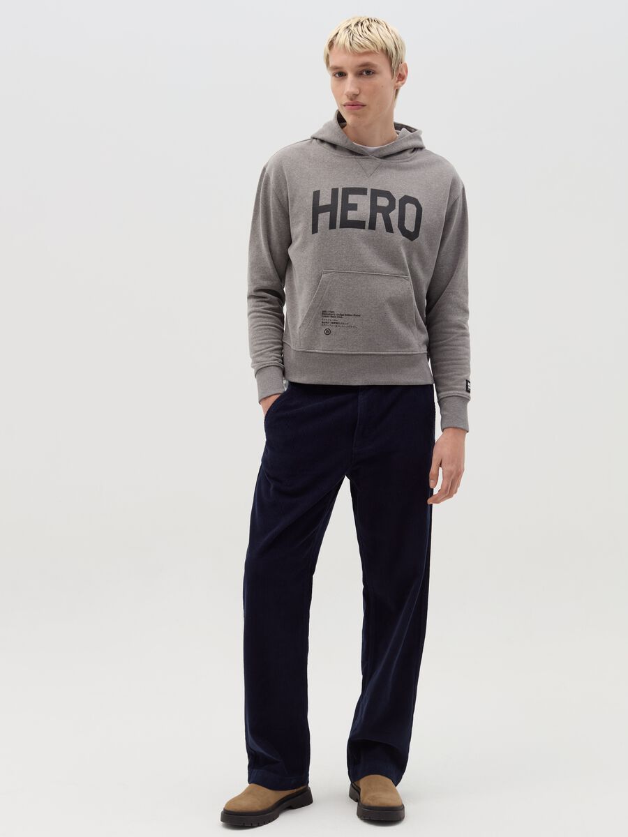 Hoodie with "Hero” print_1
