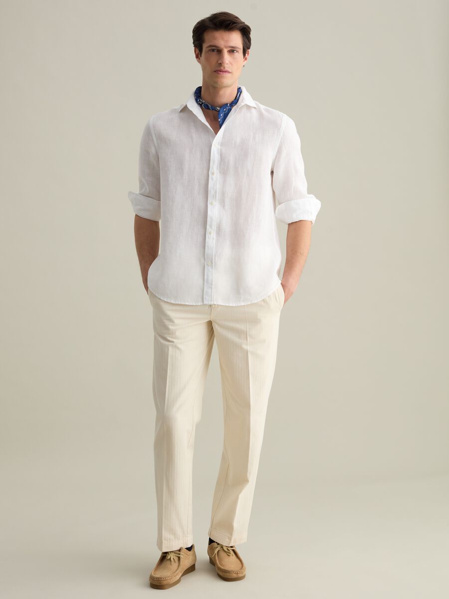 Regular-fit shirt in linen_1