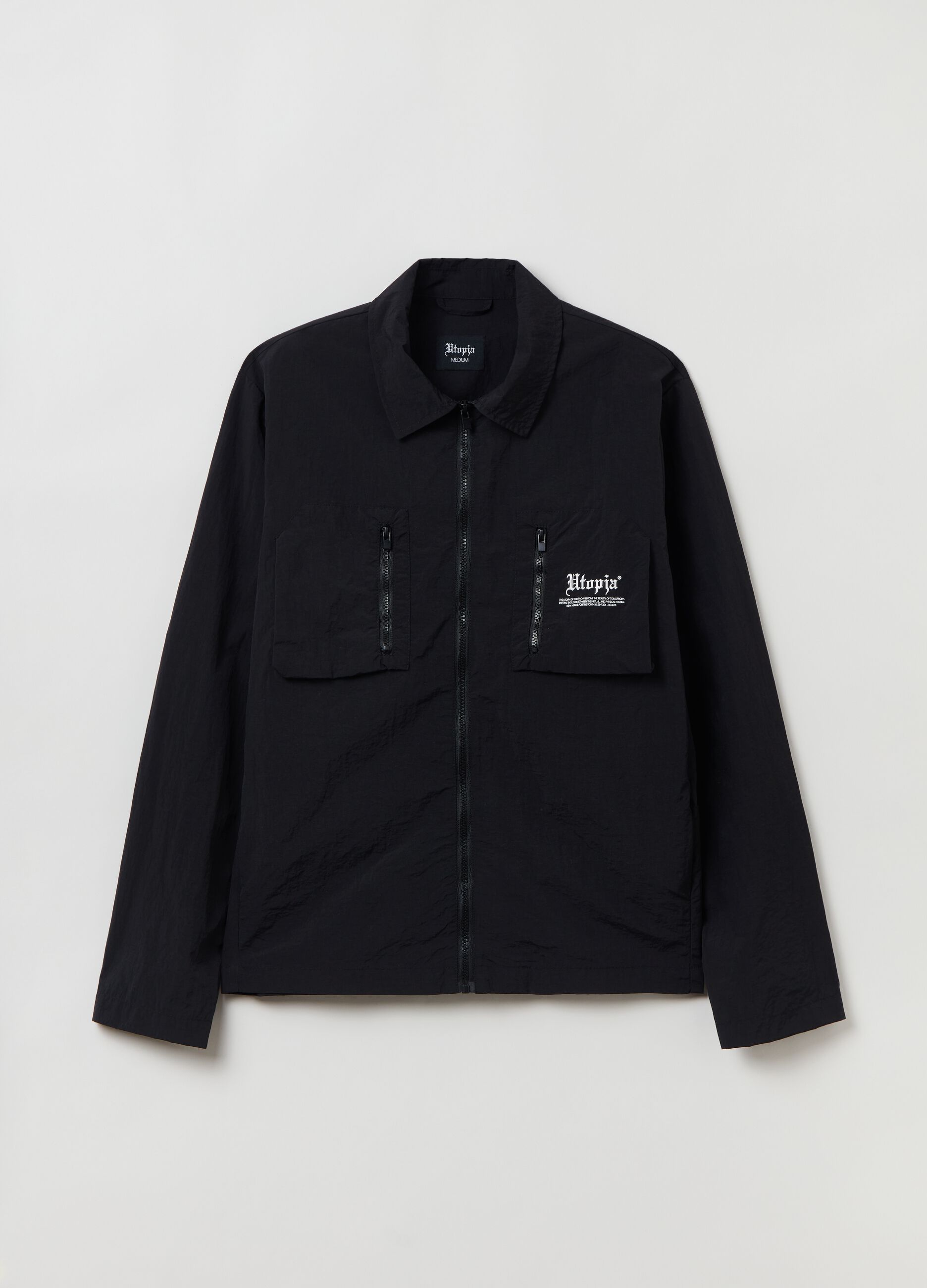 Technical Nylon Light Jacket Black_4
