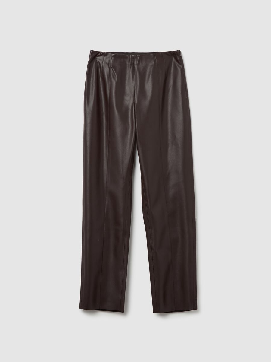 Leggings cropped effetto lucido_4