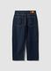 Blue denim jeans in pure cotton, baggy fit_6