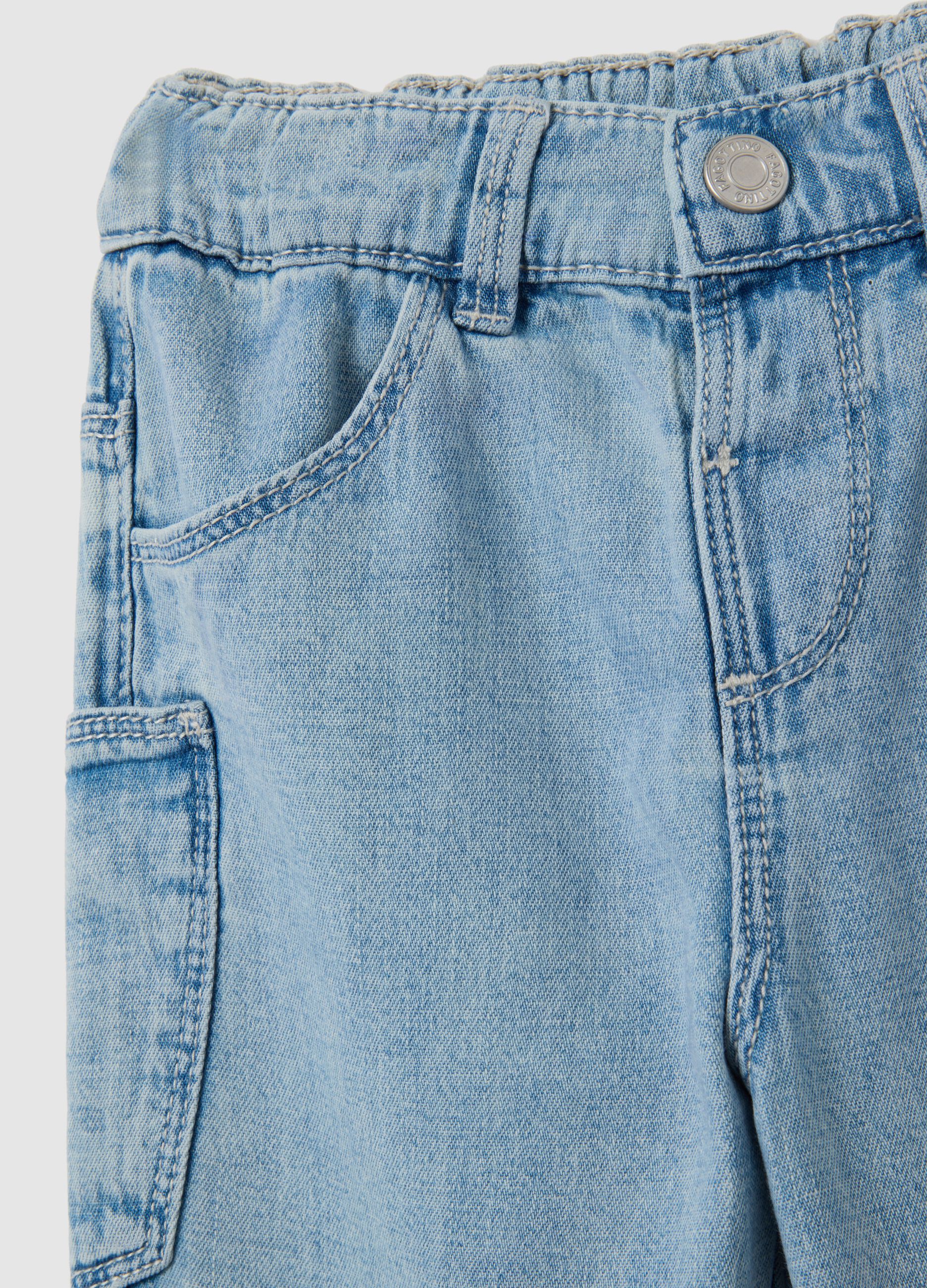 Children's Blue Denim Over Fit Jeans