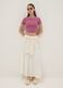 Pink ribbed fitted stretch cotton T-shirt_1