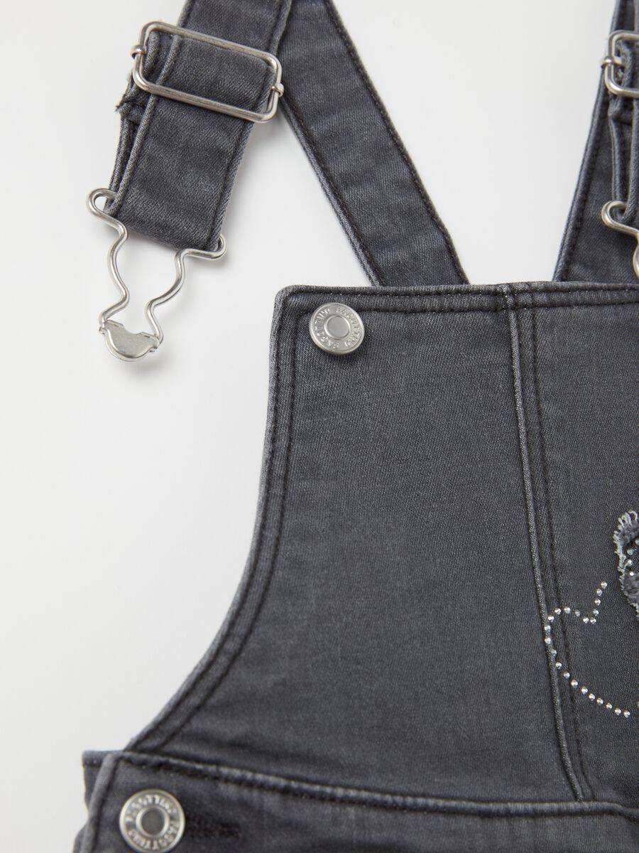 Denim pinafore with diamanté hearts_3