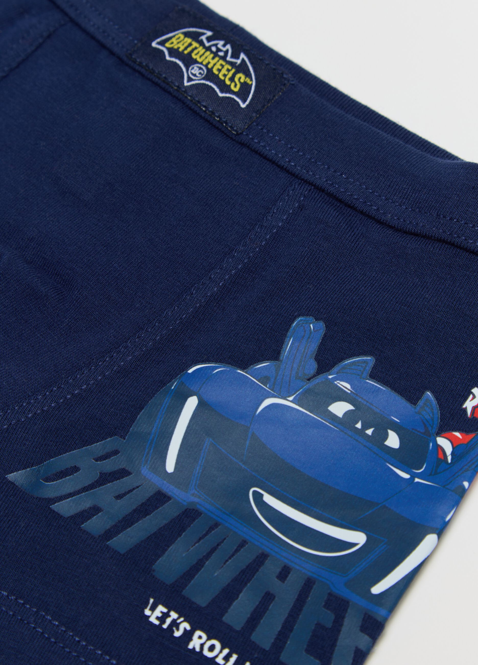 Bipack boxer in cotone stretch Batwheels