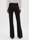 Black wide leg jeans in stretch cotton_2