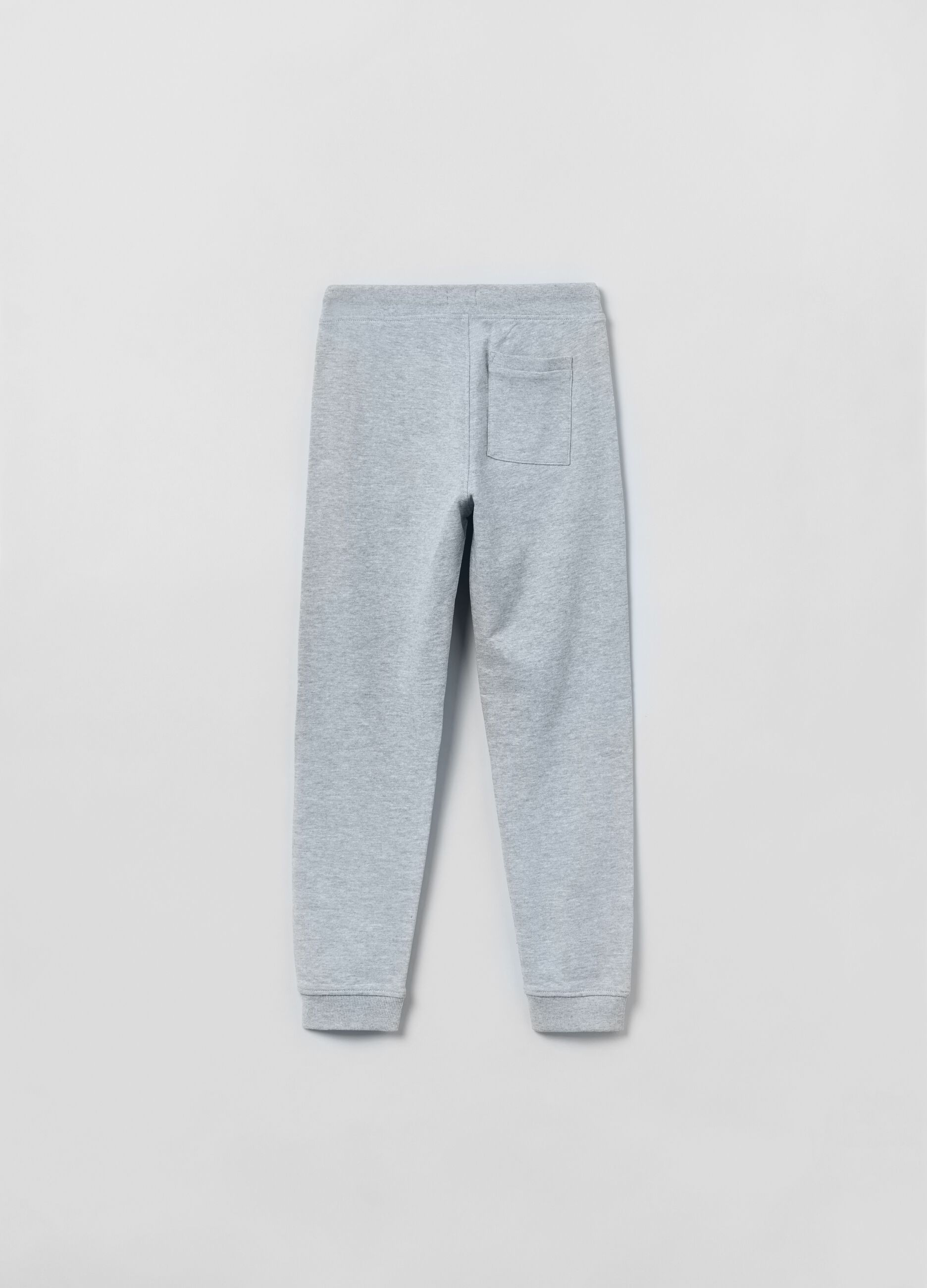 Joggers in felpa con coulisse e stampa _1