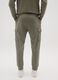 Green cotton blend cargo trousers with pockets_2