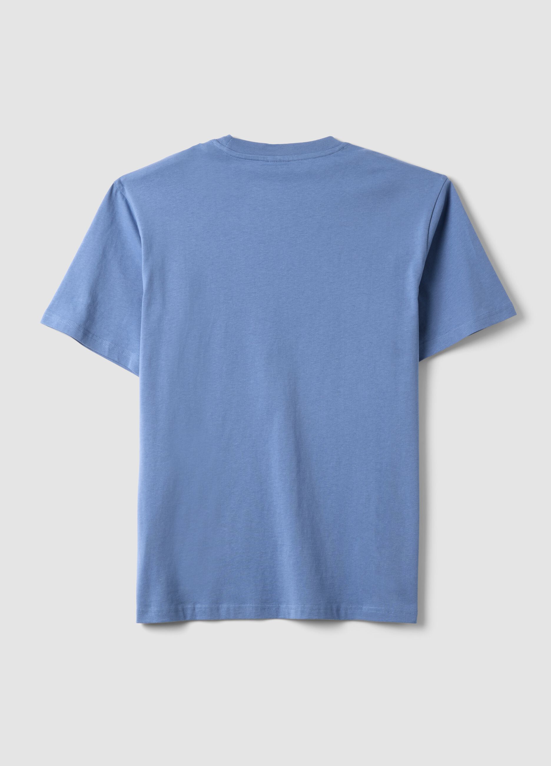 Blue pure cotton Peanuts print T-shirt, relaxed fit