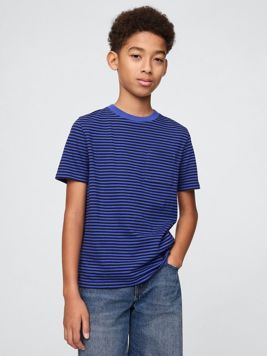 Children's Blue Striped T-shirt_0