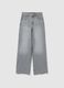 Grey Pure Cotton Wide Leg Jeans_4