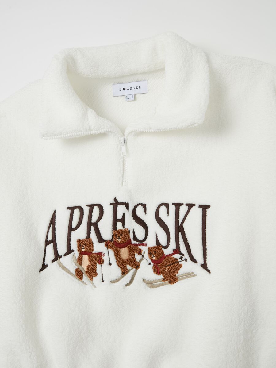 Half-zip sweatshirt in fleece_5