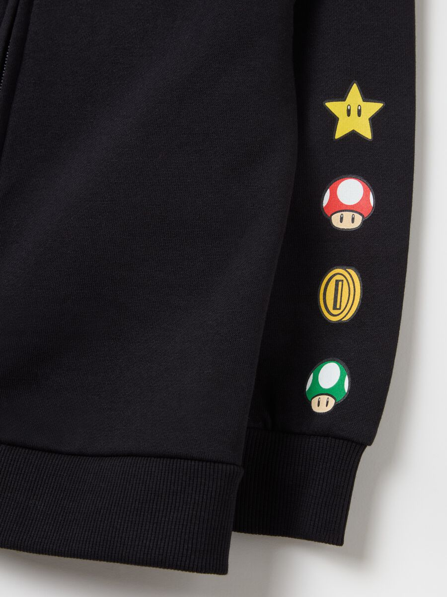 Hooded full-zip jumper with Super Mario™ print_3