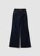 Blue wide-leg jeans in stretch cotton_4