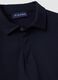 Blue long-sleeved pure cotton polo_1