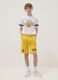 Shorts gialli in misto cotone_0