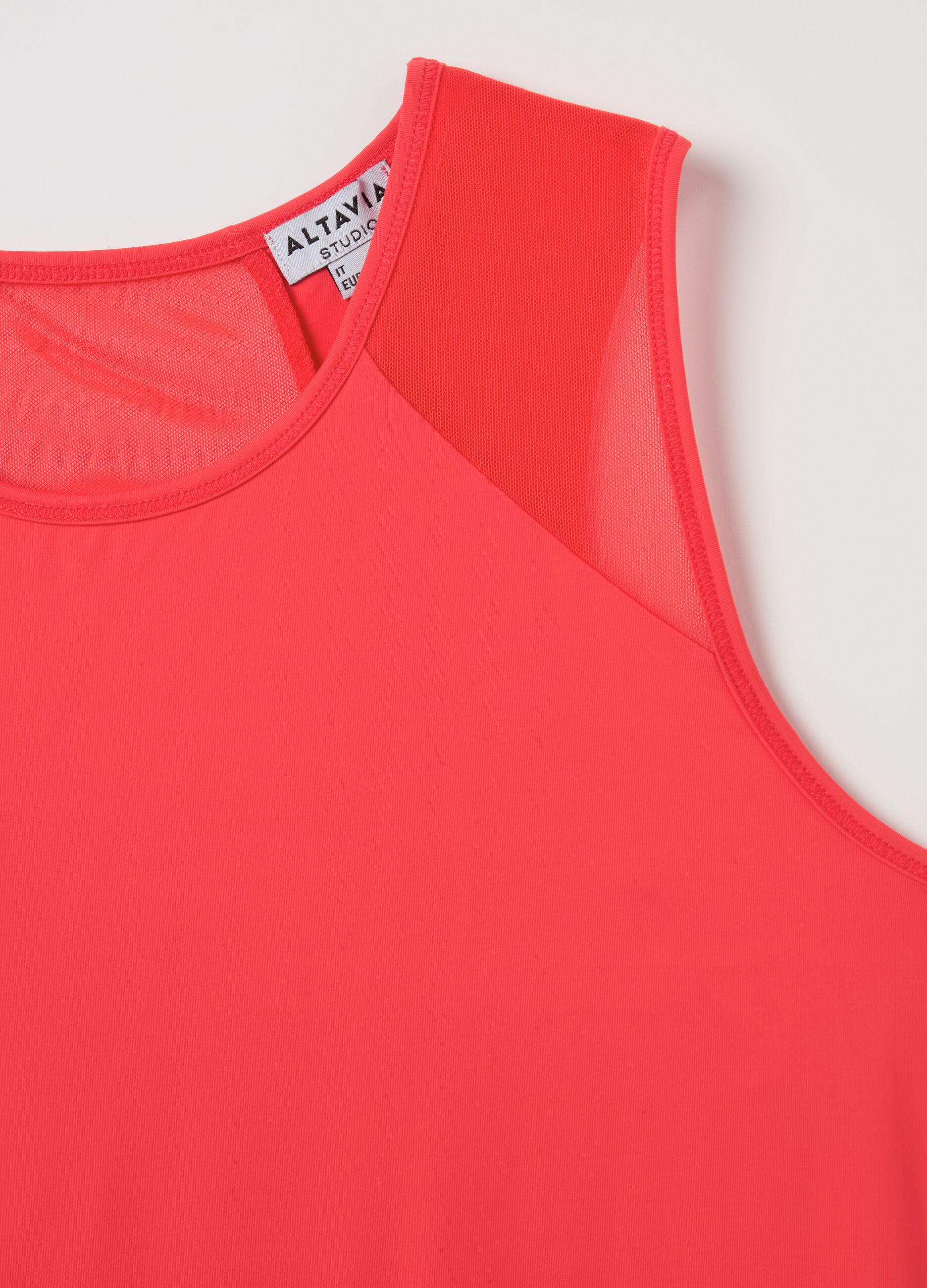 ALTAVIA STUDIO tank top with mesh inserts