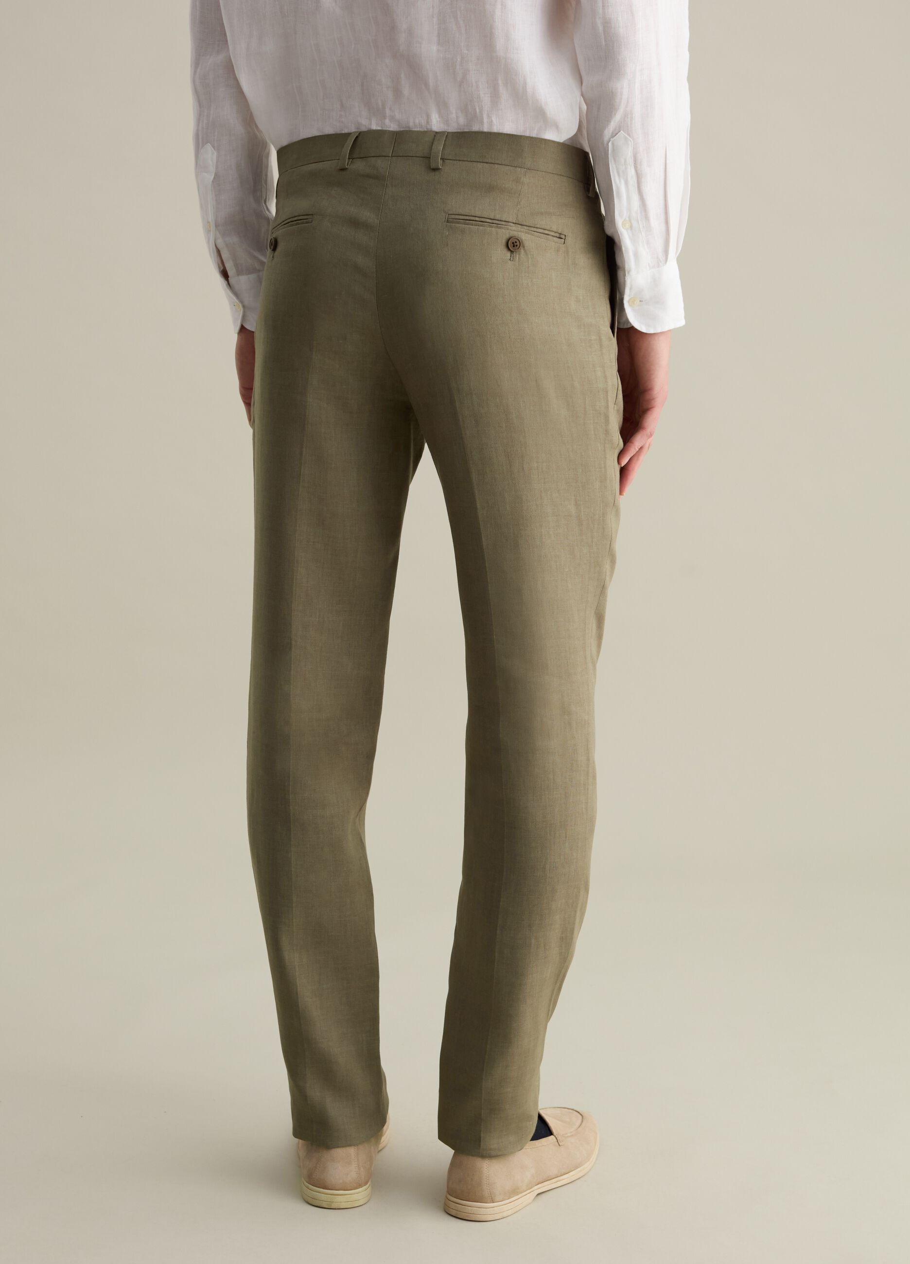 Pantaloni regular fit in lino Contemporary