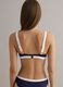 Blue stretch bikini with contrasting trims_2