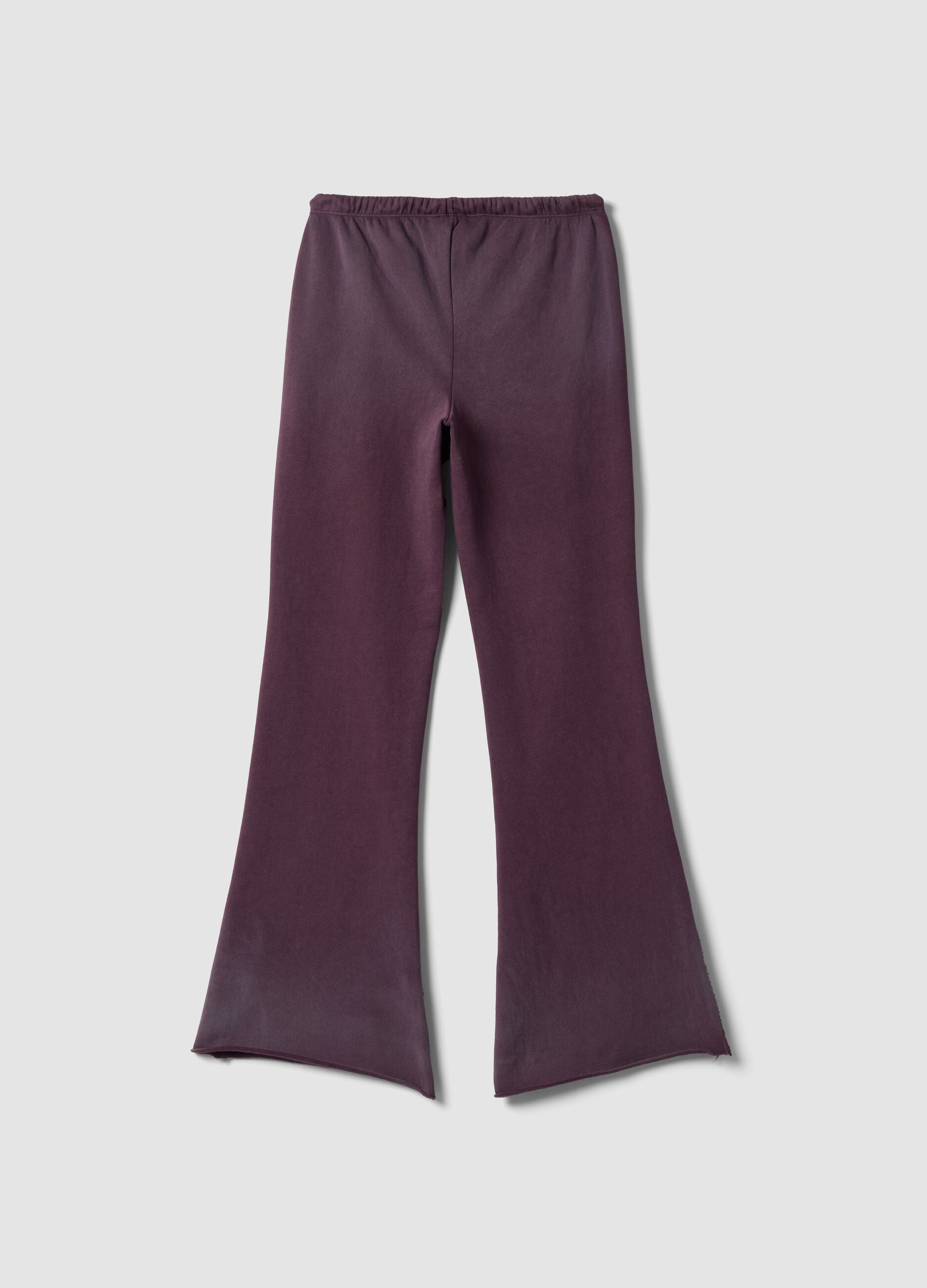 Sun-Faded Wine Flare Sweatpants