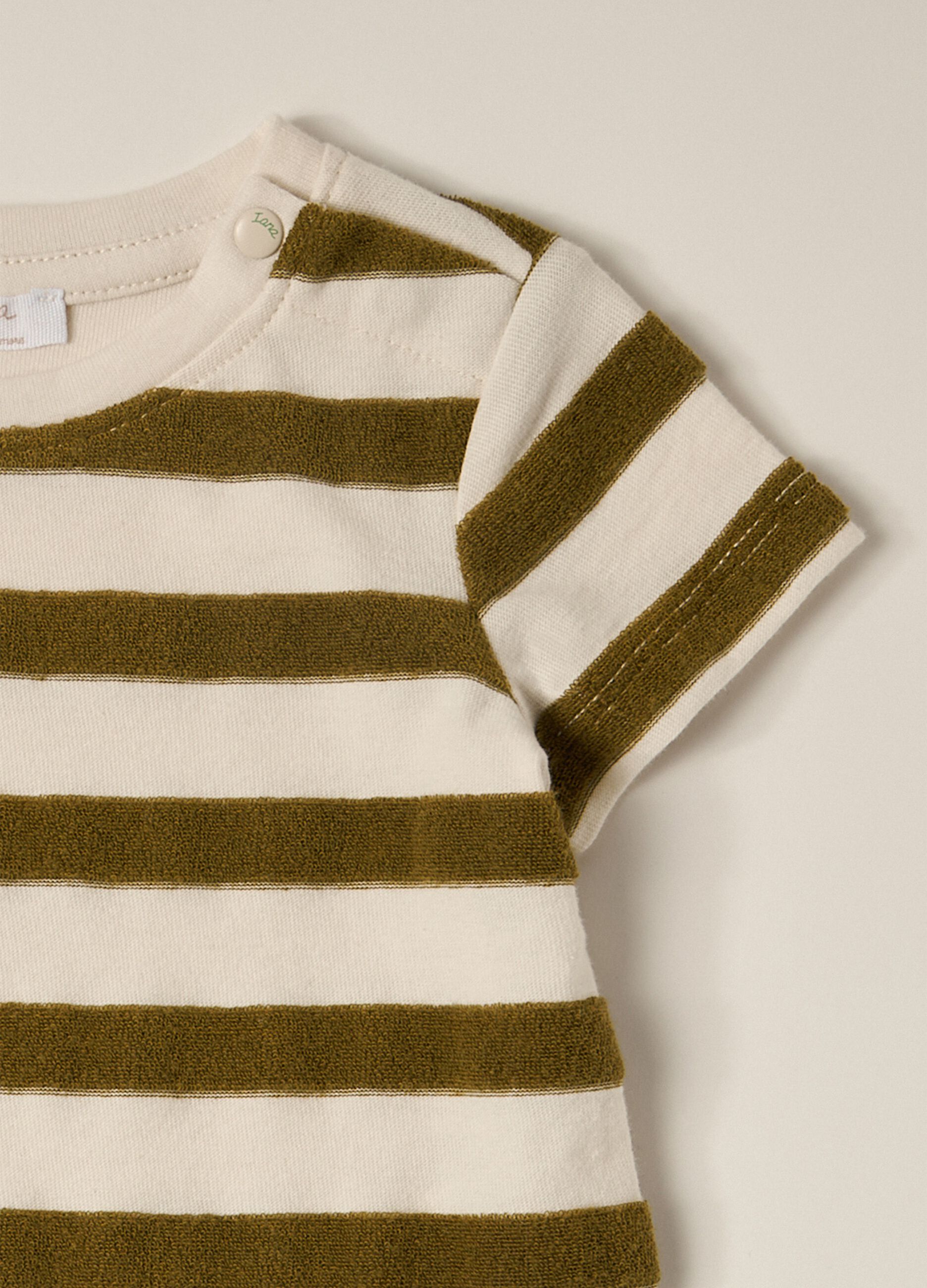 T-shirt in jersey di misto cotone IANA neonato