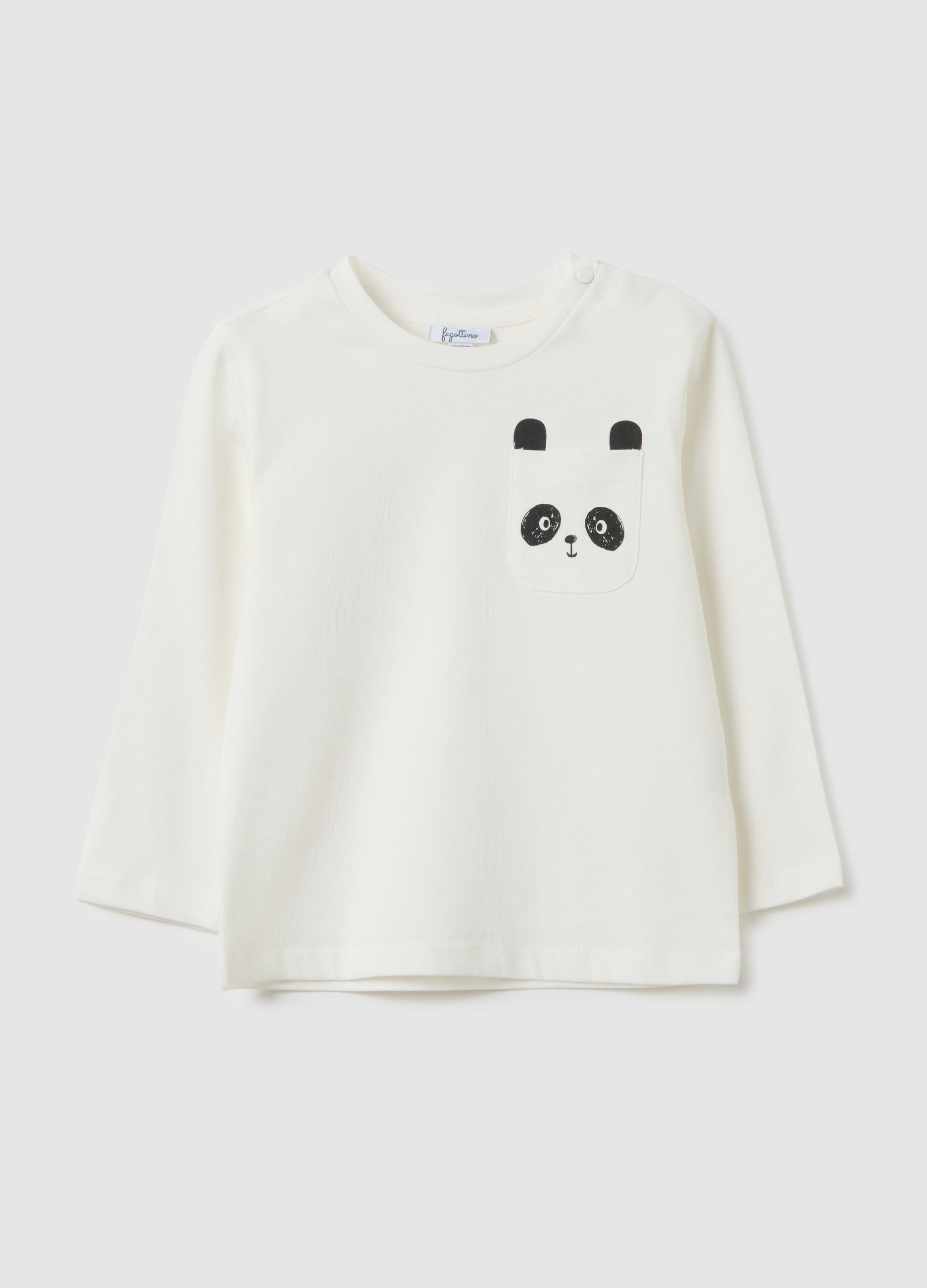 T-shirt in puro cotone bianca regular fit