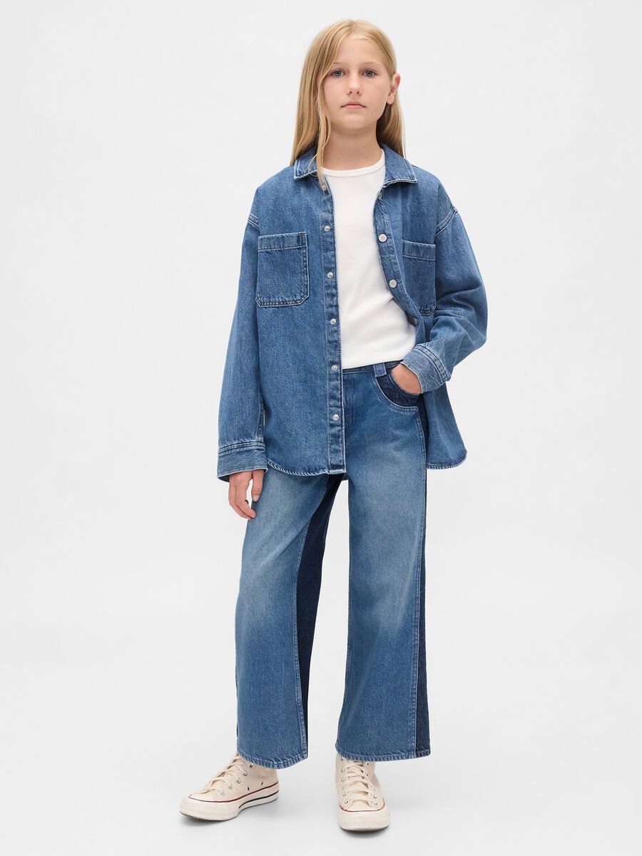 Pantaloni denim in cotone_0