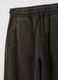 Black Cotton Blend Relaxed Fit Trousers_5