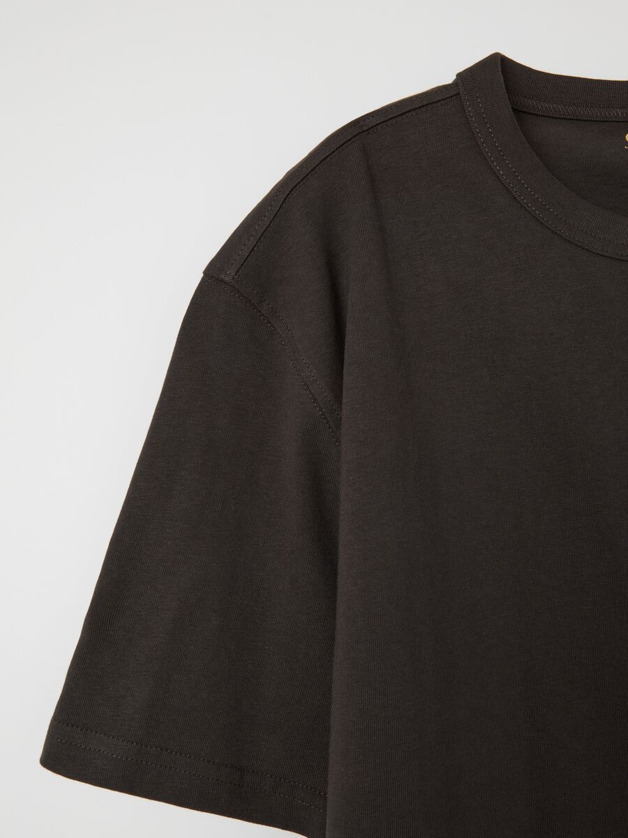 Cotton T-shirt with round neck_5