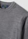 Grey crew-neck jumper in knit jersey, regular fit_1