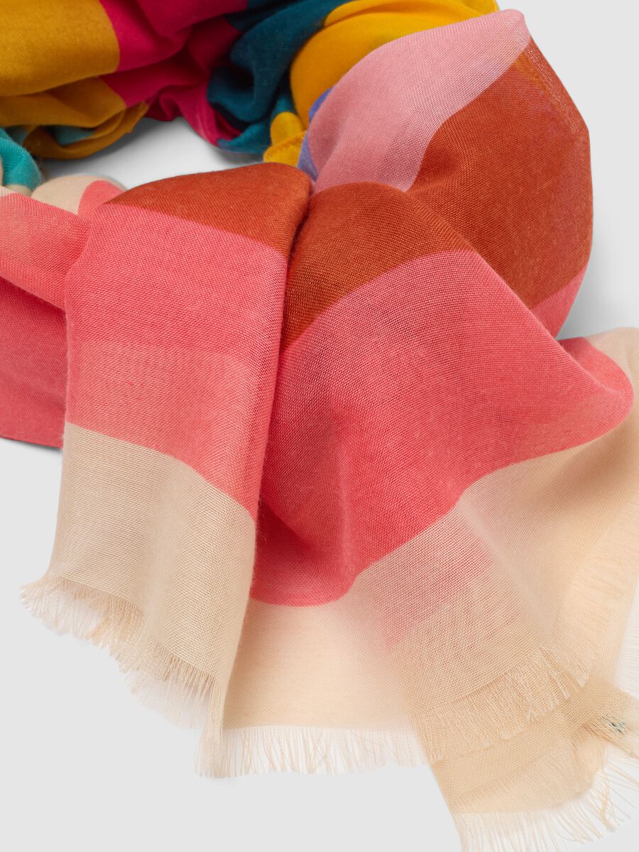 Light Multicolour Striped Scarf_1