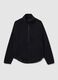 Black regular fit zip sweatshirt_4