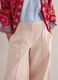 Straight Pink Trousers in Twill and Stretch Cotton_3