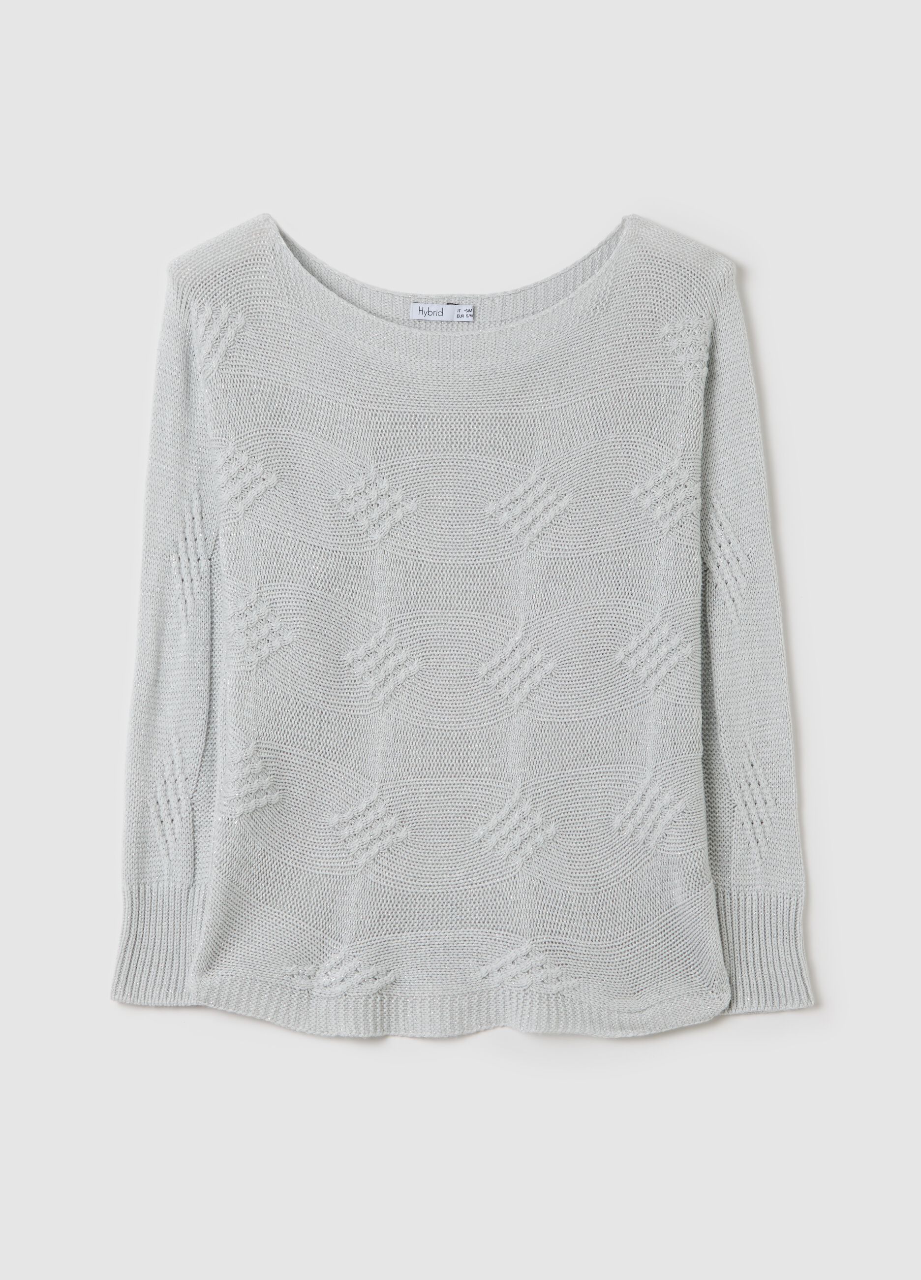 Grey long-sleeved top with design
