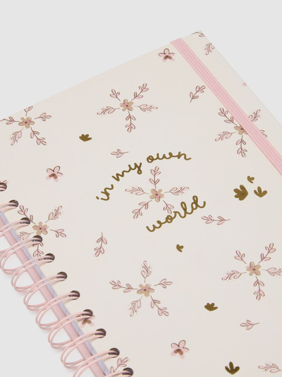 Pink Paper Notebook with Hearts_1