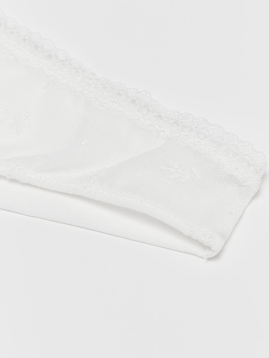 Women’s briefs in white stretch fabric with regular fit_5