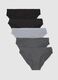 Multipack di cinque slip in cotone elasticizzato multicolor_4