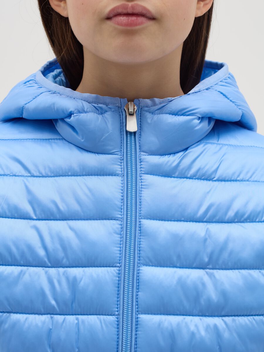 Ultralight crop down jacket with hood_2