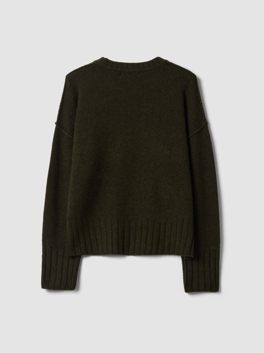 Green stretch crew-neck top_6