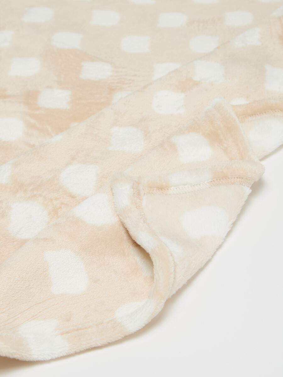 Blanket with kitten silhouettes print_2