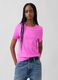 Pink pure cotton regular fit T-shirt_0