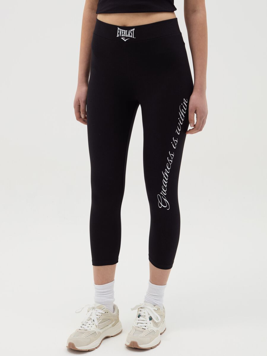 Cropped leggings with print_1