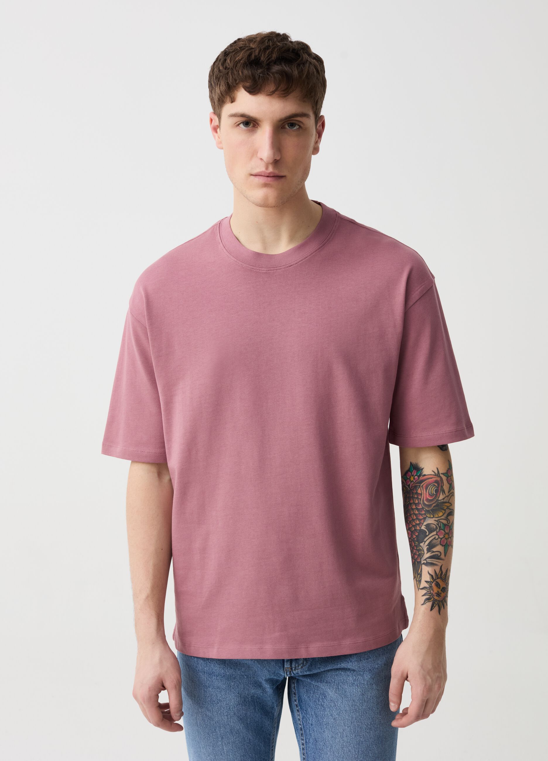 Ovs T-shirt in cotone tinta unita