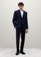 Regular fit blue stretch fabric blazer_3