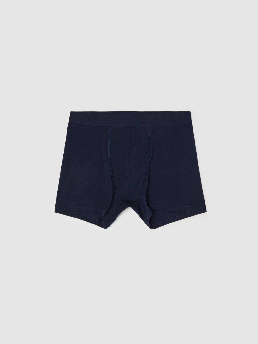 Midi boxer shorts in stretch cotton_4